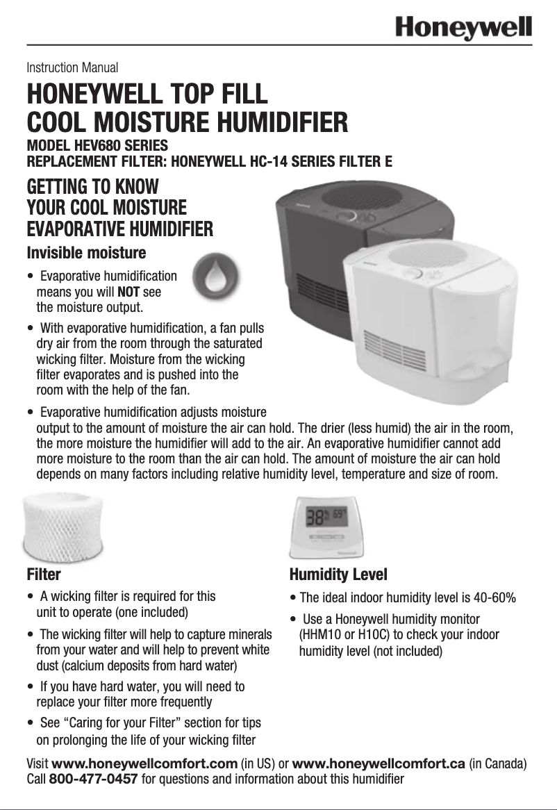 Image de la première page du manuel de l'appareil HEV685B