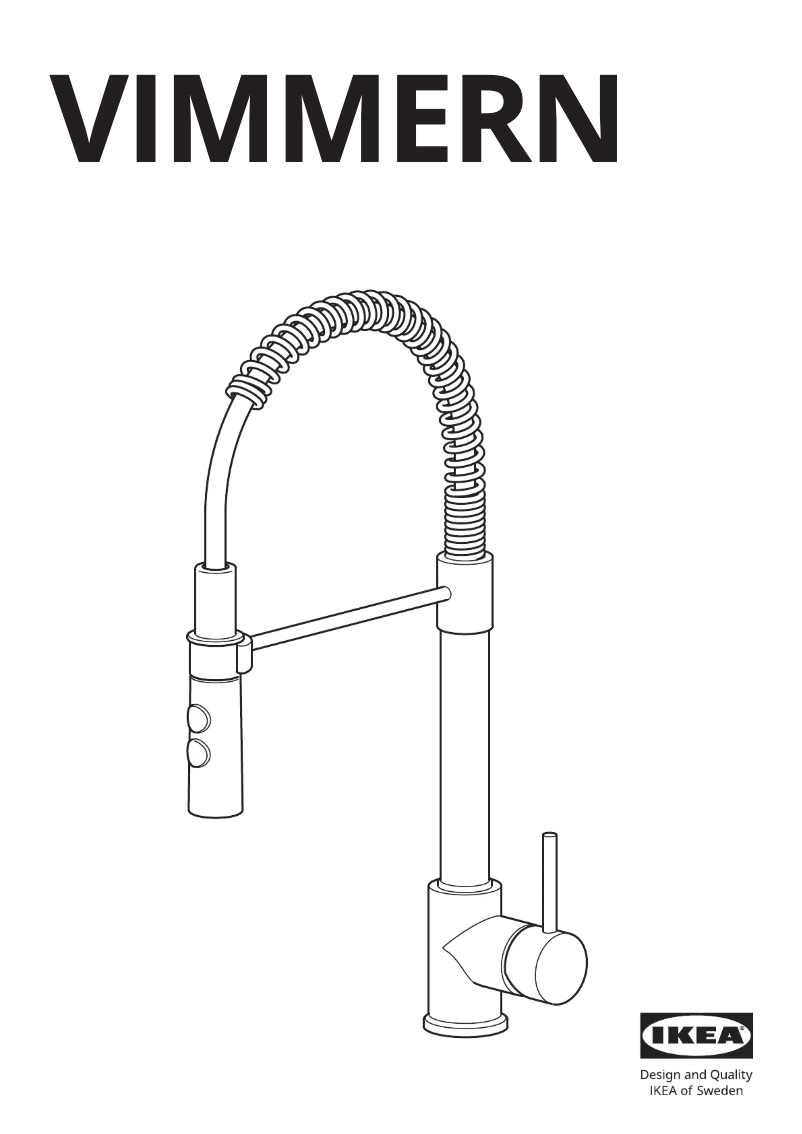 Page 1 de la notice Manuel utilisateur Ikea VIMMERN 305.199.44