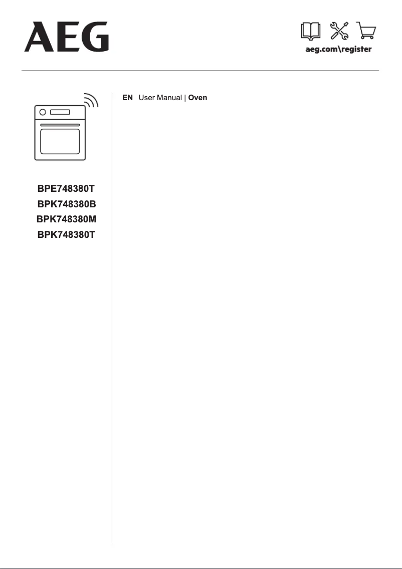 Page 1 de la notice Manuel utilisateur AEG BPK748380T