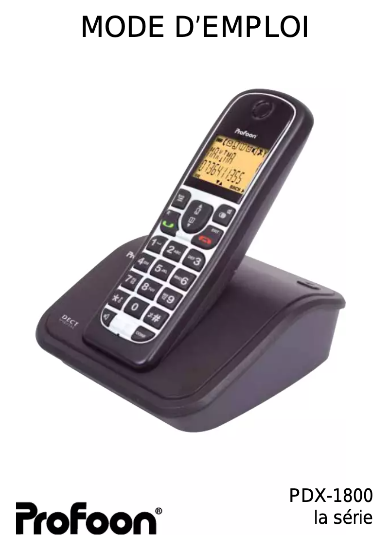 Página 1 del manual Manual de usuario Profoon PDX-1820