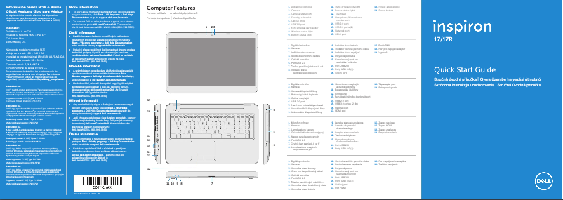 Image de la première page du manuel de l'appareil Inspiron 3721