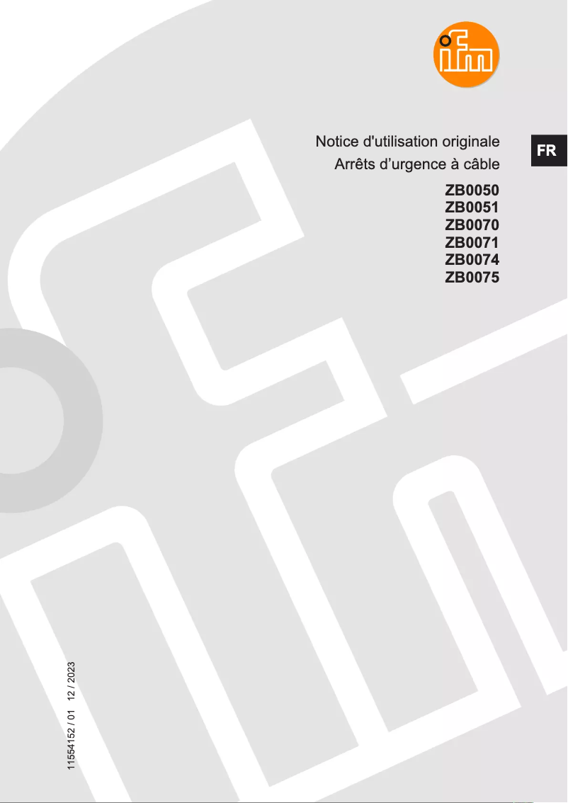 Página 1 del manual Manual de usuario IFM ZB0071