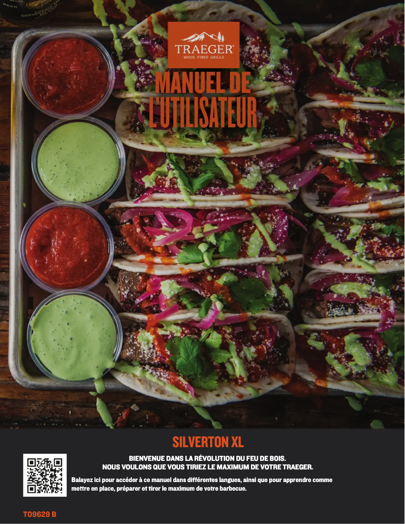 Page 1 de la notice Manuel utilisateur Traeger Silverton XL