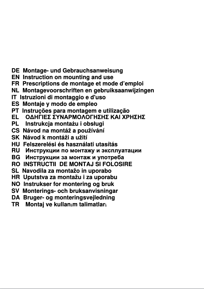 Imagen de la primera página del manual del dispositivo VEGA LX IX F/60