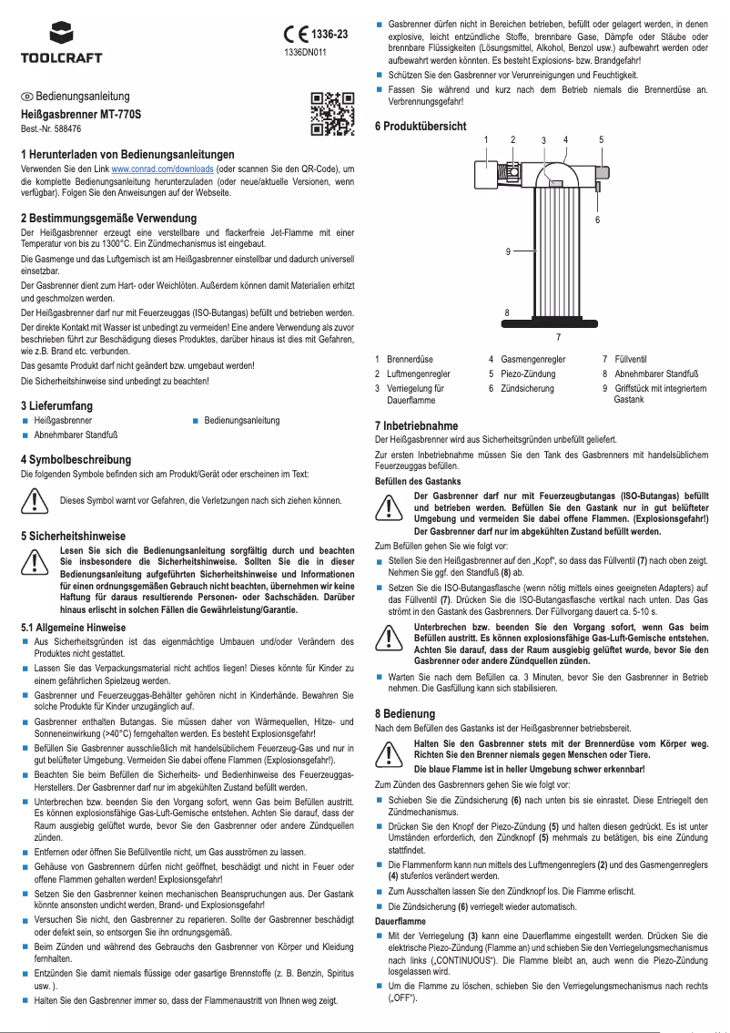 Página 1 del manual Manual de usuario Toolcraft MT-770S