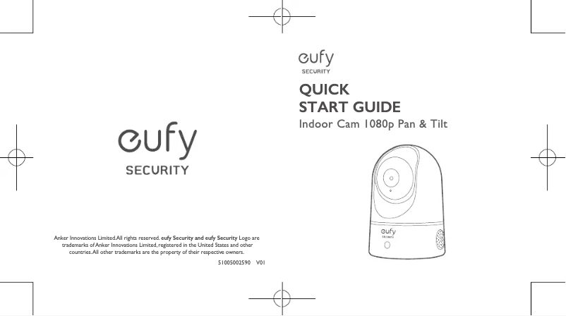 Page 1 de la notice Manuel utilisateur Eufy Indoor Cam 1080p Pan & Tilt