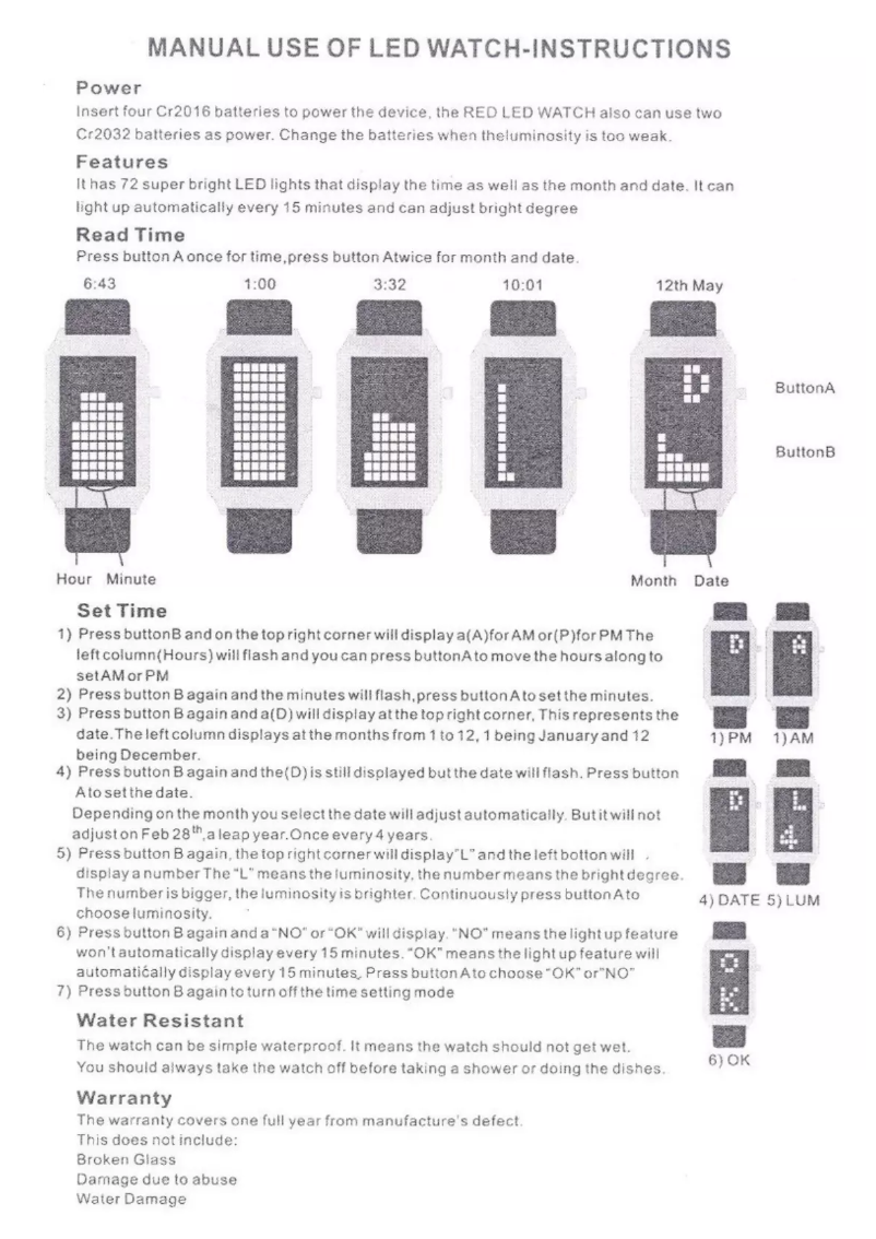 Image de la première page du manuel de l'appareil Q818