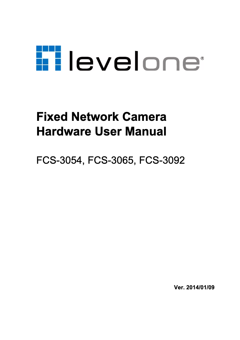 Page 1 de la notice Manuel utilisateur LevelOne FCS-3054