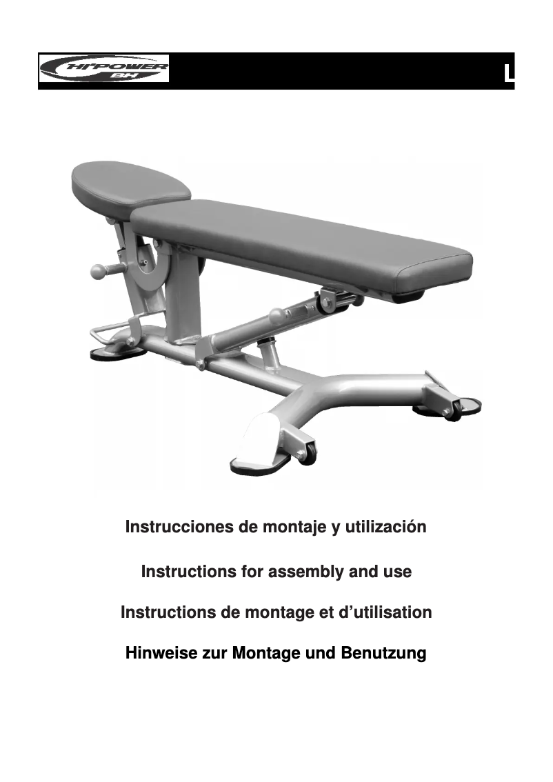 Page 1 de la notice Manuel utilisateur BH Fitness L825