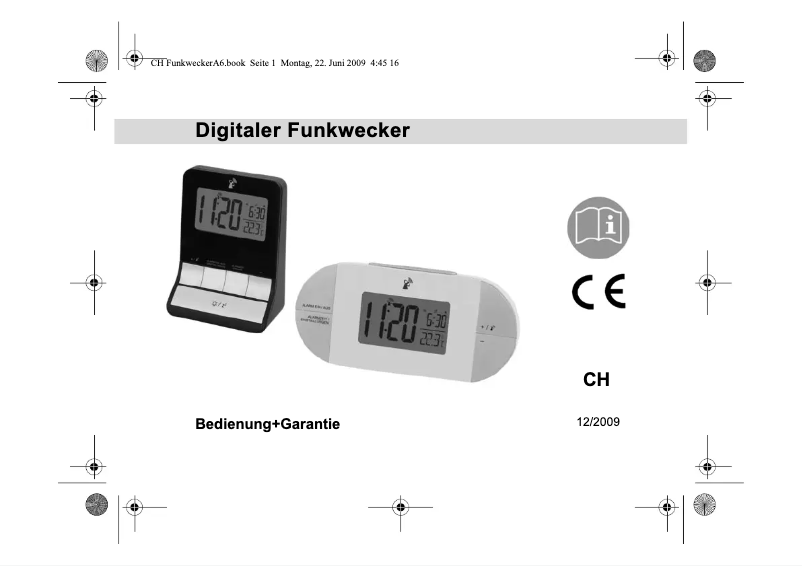 Image de la première page du manuel de l'appareil GT-FWe-01