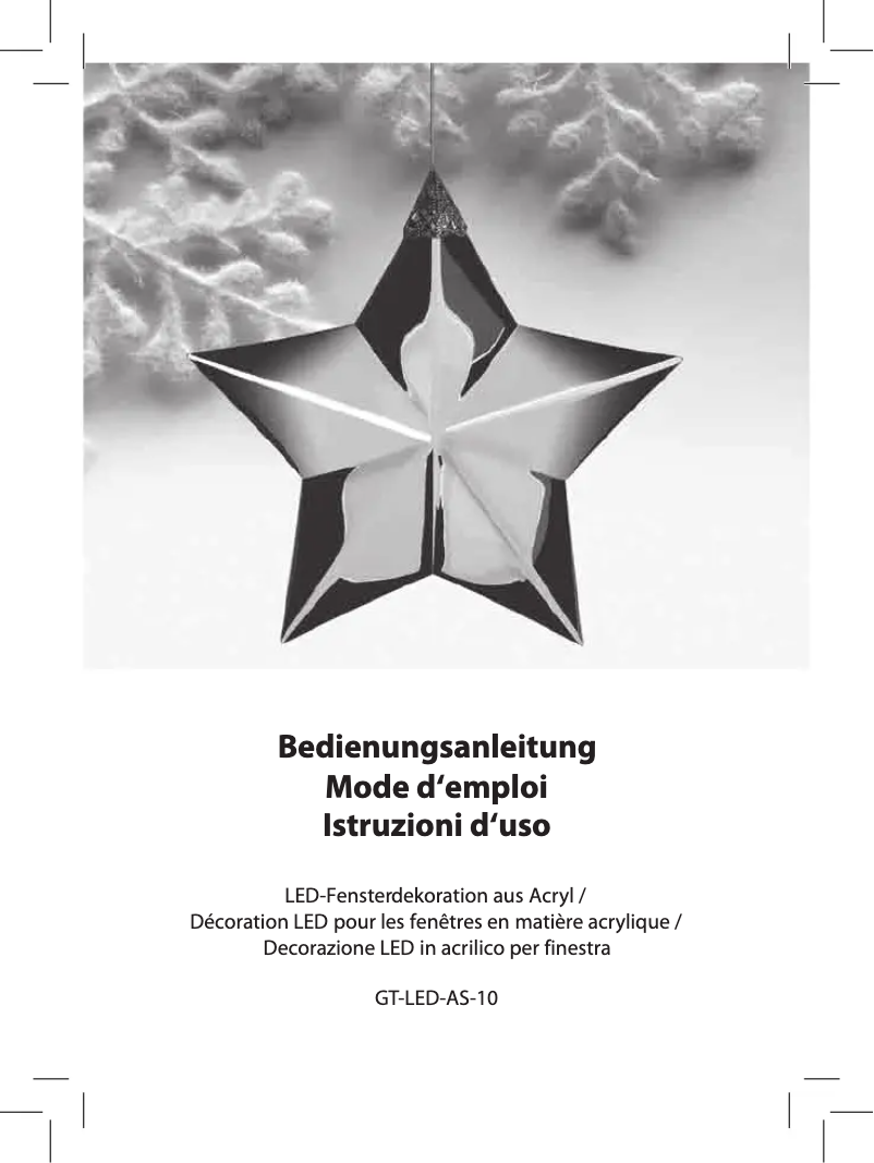 Página 1 del manual Manual de usuario GlobalTronics GT-LED-AS-10