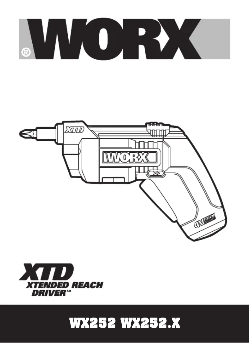 Page n°1 - Manuel utilisateur Worx WX252