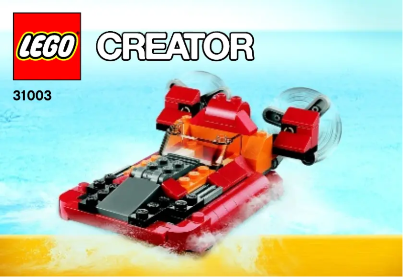 Page 1 de la notice Manuel utilisateur Lego Creator 31003