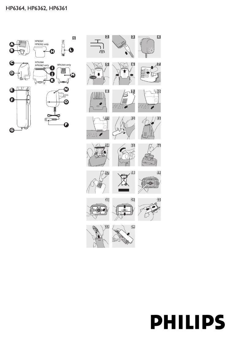 Image de la première page du manuel de l'appareil HP6364