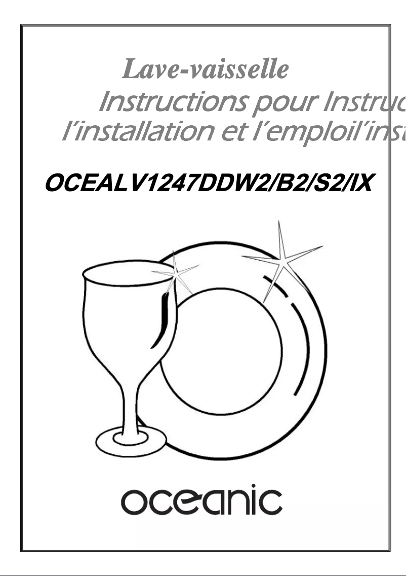 Page n°1 - Manuel utilisateur Oceanic OCEALV1247DDS2