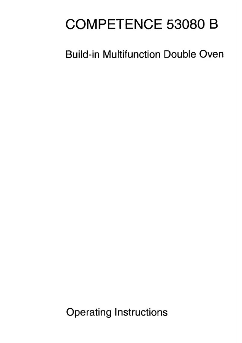 Página 1 del manual Manual de usuario AEG Competence 53080 B D