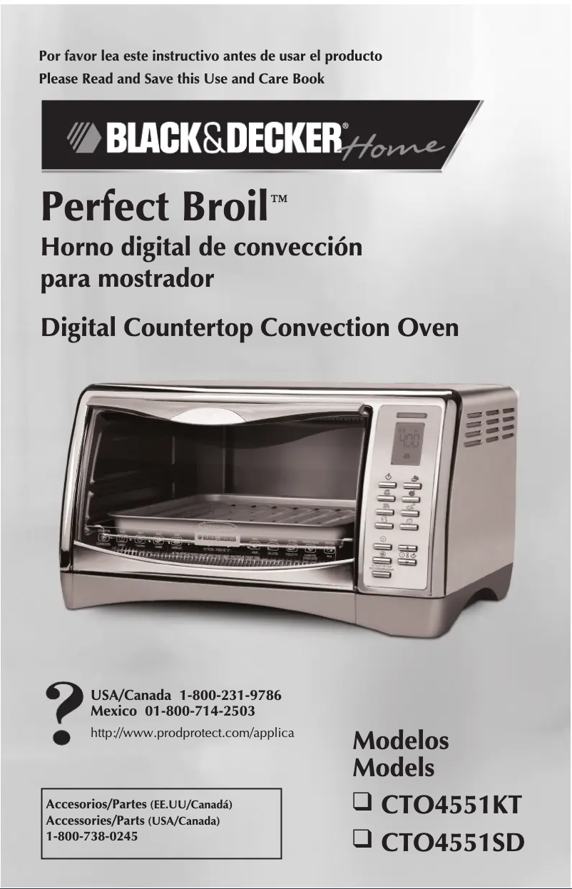 Page n°1 - Manuel utilisateur Black & Decker CTO4551KT