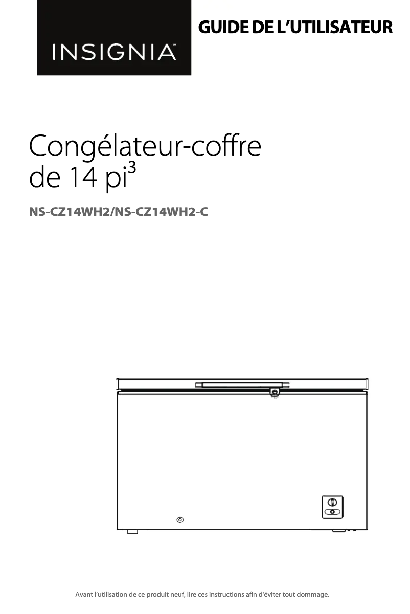 Page n°1 - Manuel utilisateur Insignia NS-CZ14WH2