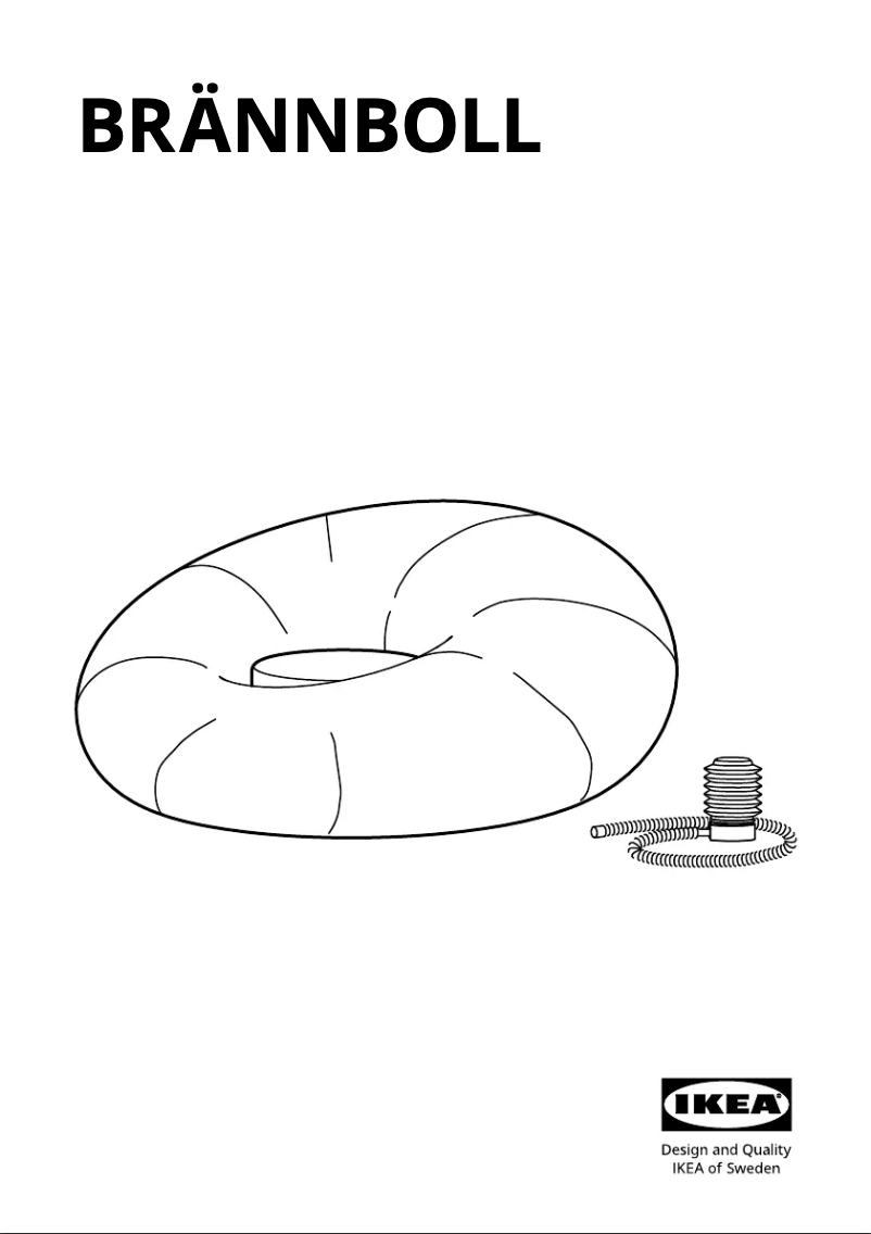 Imagen de la primera página del manual del dispositivo BRÄNNBOLL 205.847.46