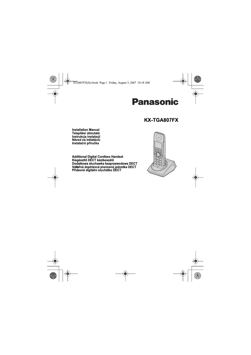 Página 1 del manual Manual de usuario Panasonic KX-TGA807FX