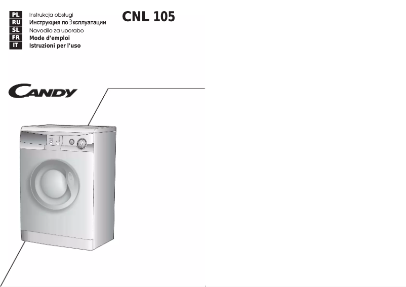 Page n°1 - Manuel utilisateur Candy CNL 105-37S