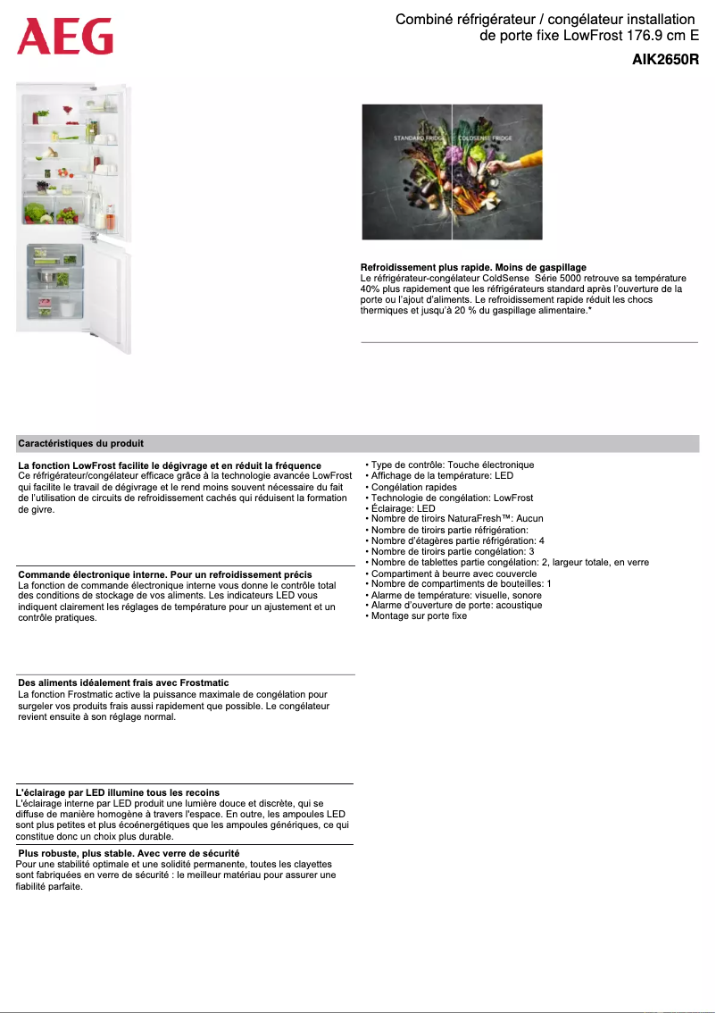 Image de la première page du manuel de l'appareil AIK2650R
