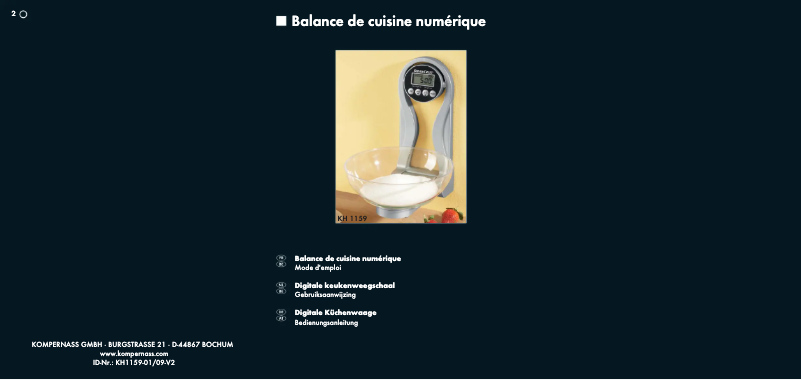 Página 1 del manual Manual de usuario SilverCrest KH 1158