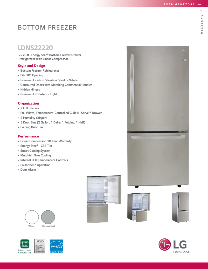 Image de la première page du manuel de l'appareil LDNS22220S