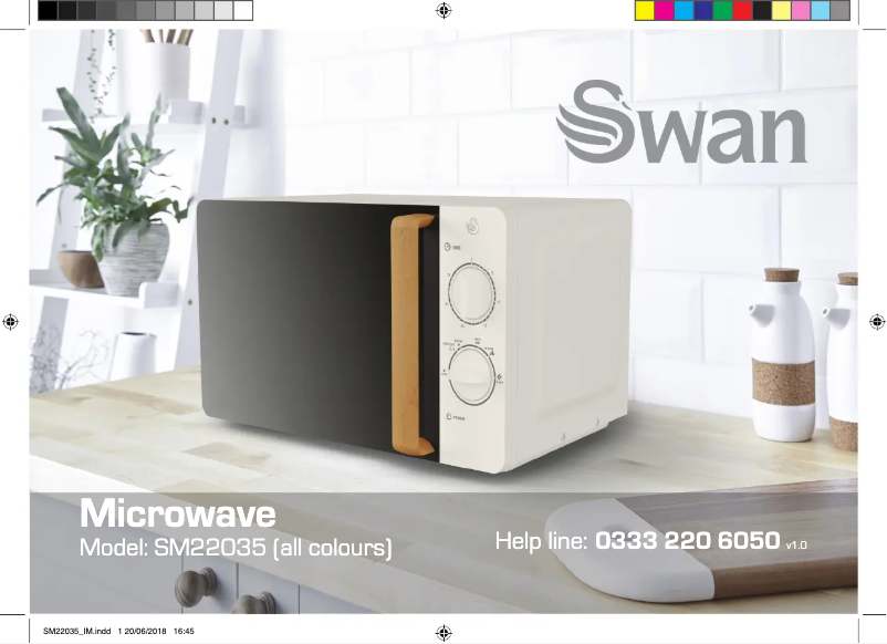 Page 1 de la notice Manuel utilisateur Swan SM22035GRYN