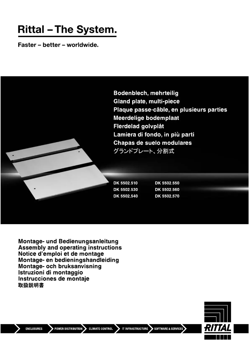 Página 1 del manual Manual de usuario Rittal 5502.530