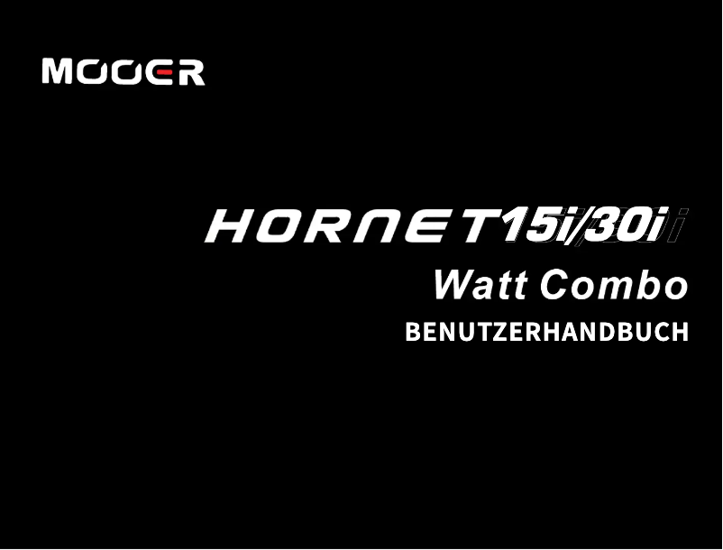 Page 1 de la notice Manuel utilisateur Mooer Hornet 15i