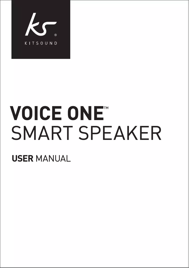 Page 1 de la notice Manuel utilisateur KitSound Voice One