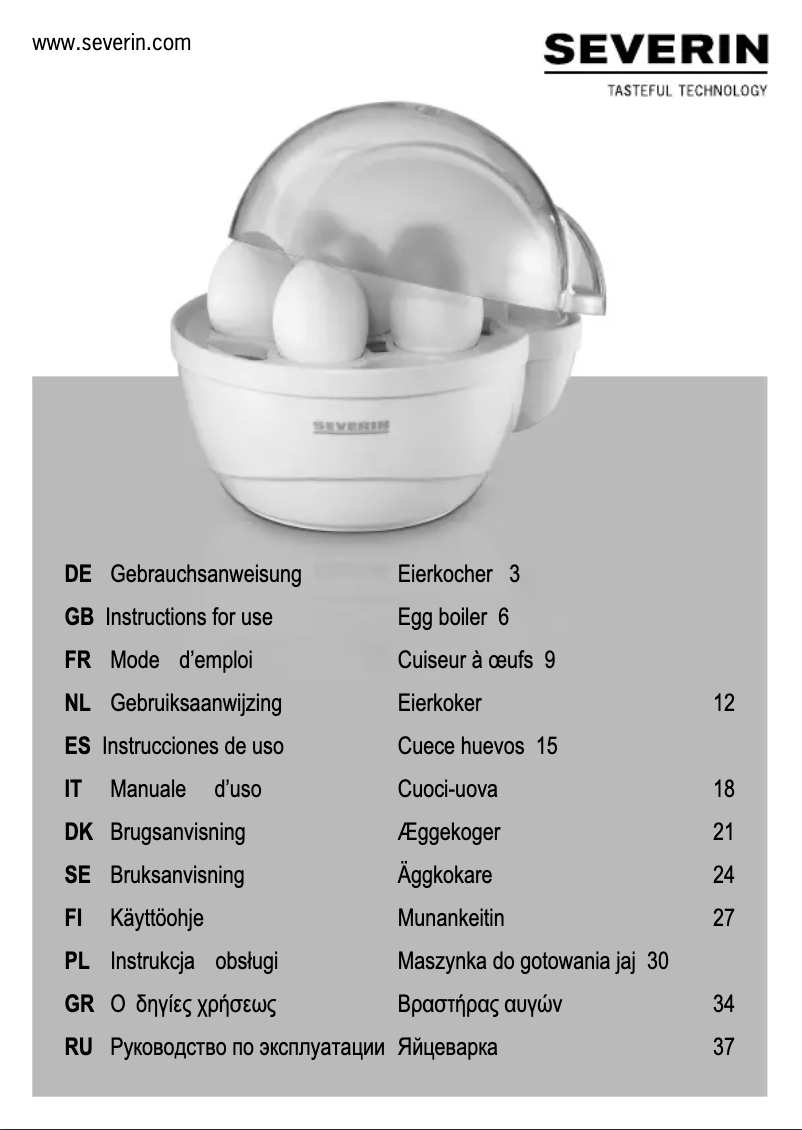 Image de la première page du manuel de l'appareil EK 3051