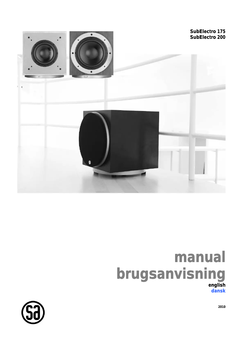 Image de la première page du manuel de l'appareil SubElectro 200