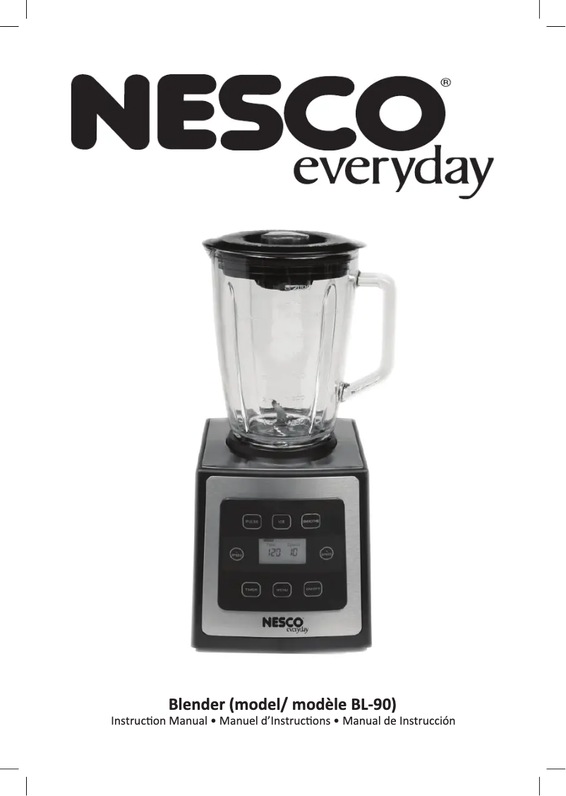 Image de la première page du manuel de l'appareil BL-90