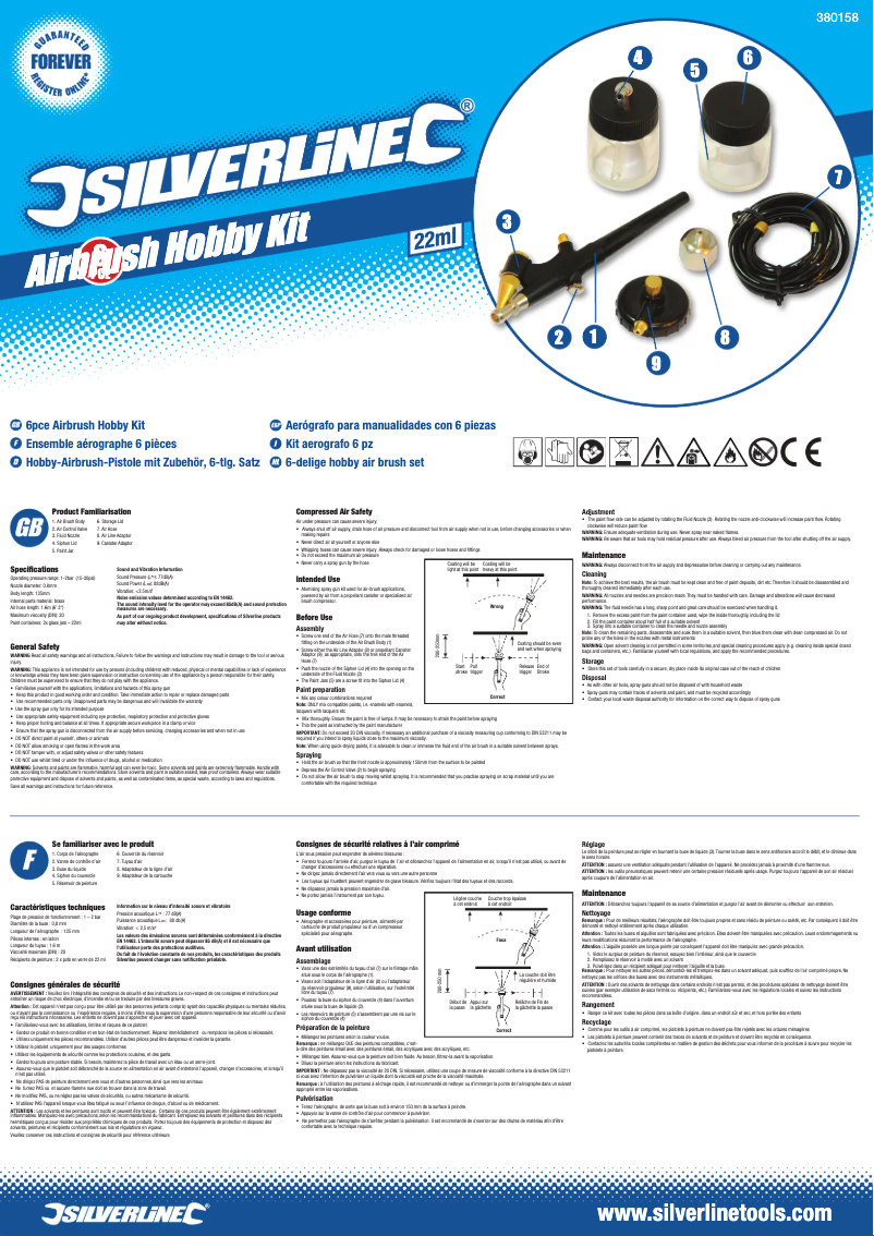 Image de la première page du manuel de l'appareil 380158