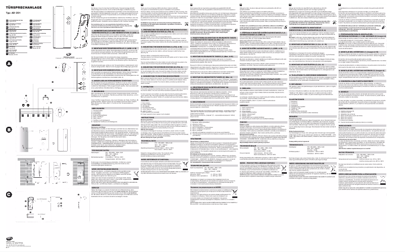 Page 1 de la notice Manuel utilisateur REV AD-201