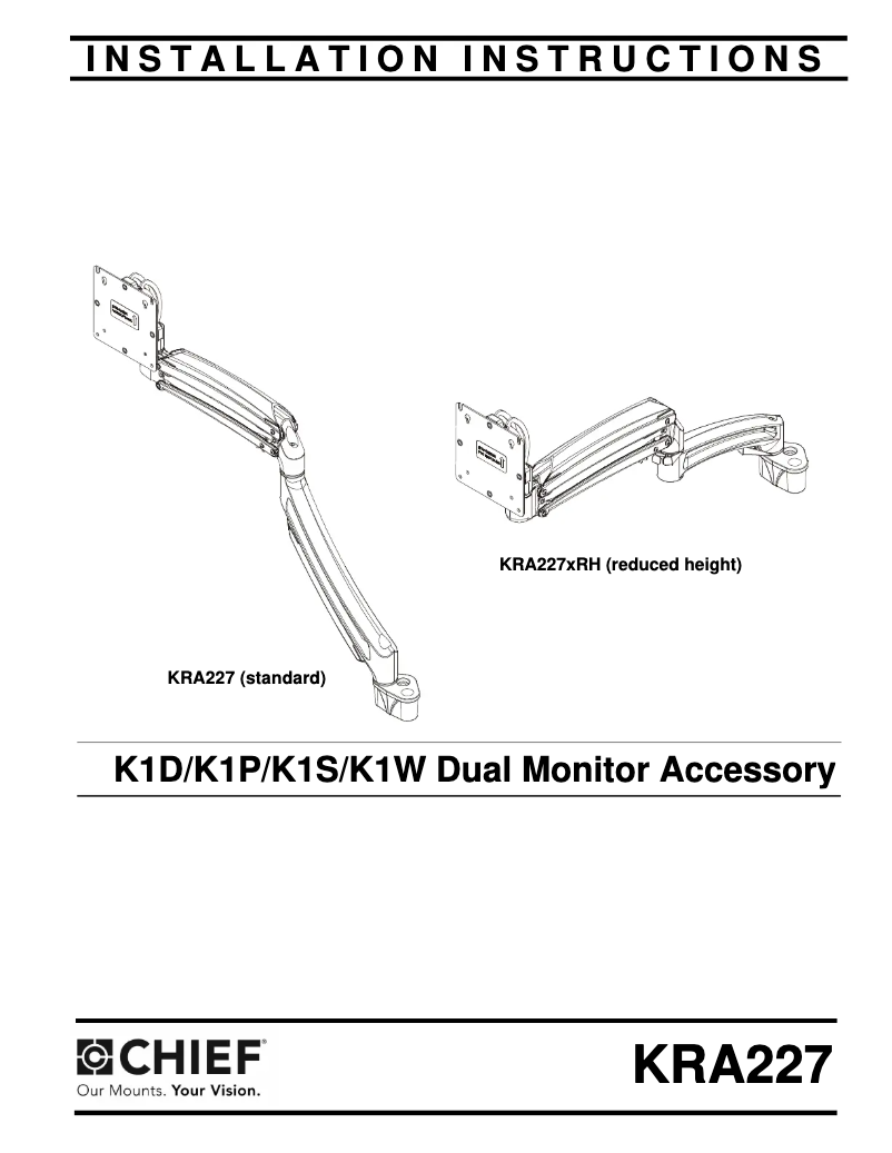 Image de la première page du manuel de l'appareil KRA227