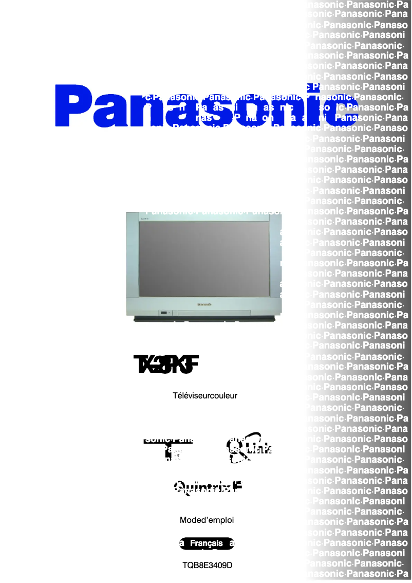 Page 1 de la notice Manuel utilisateur Panasonic TX-28PK3F