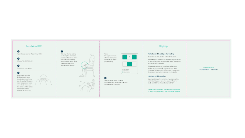 Page 1 de la notice Manuel utilisateur AliveCor Kardia Mobile 6L