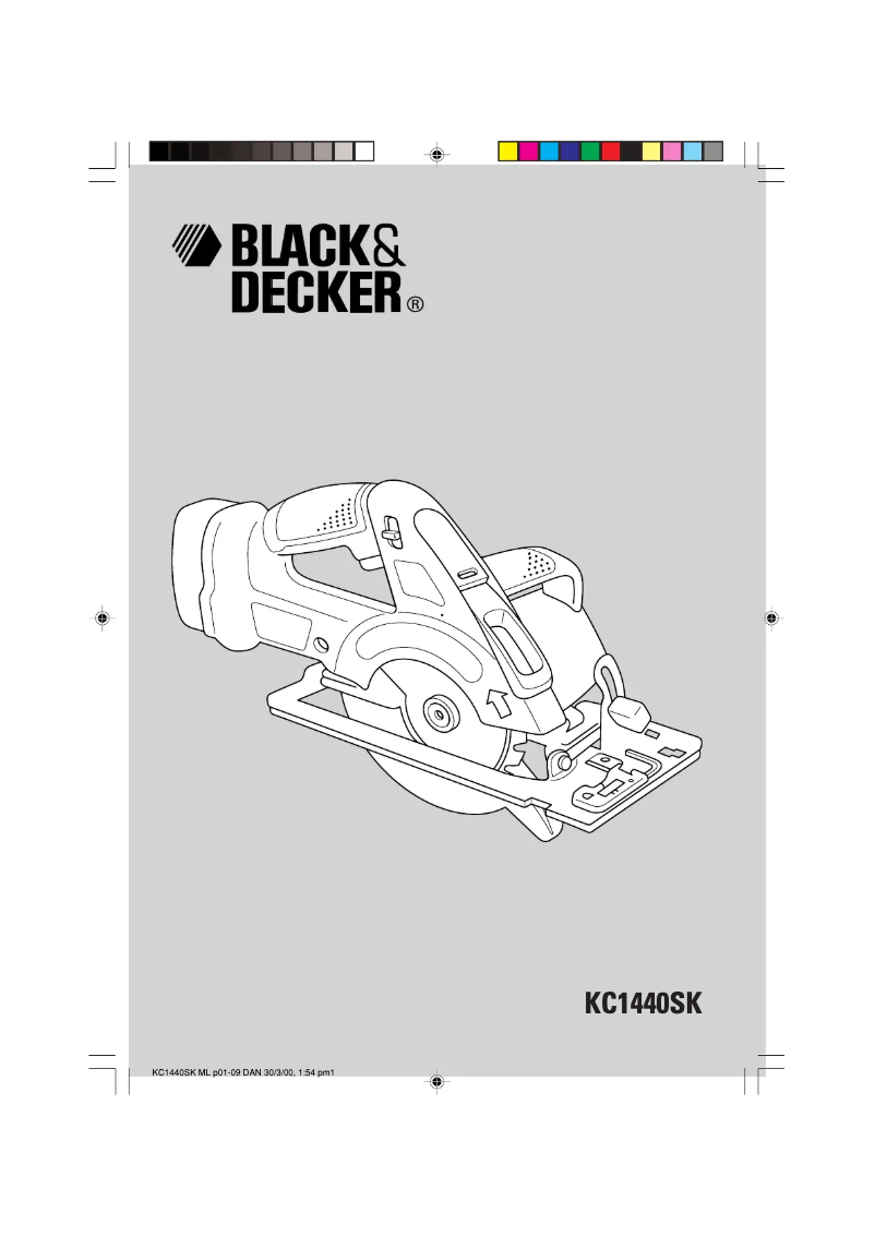 Page n°1 - Manuel utilisateur Black & Decker KC1440