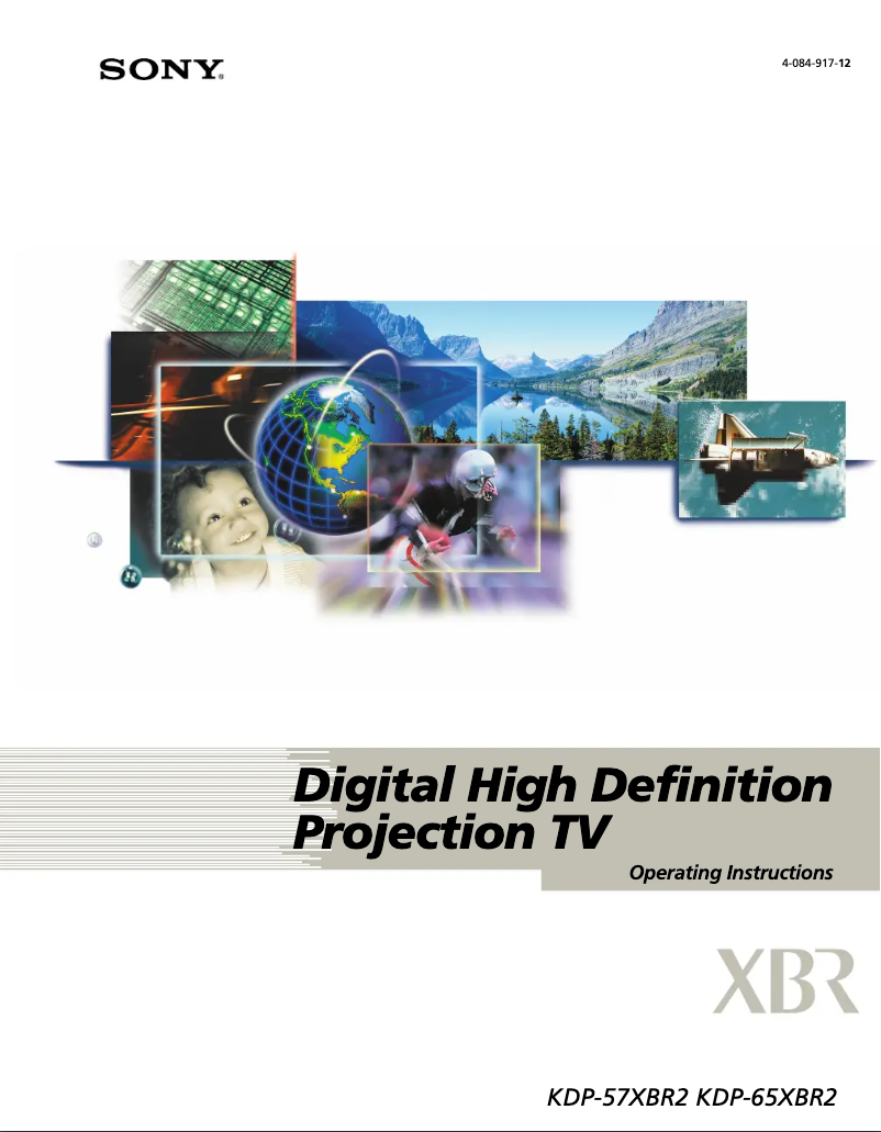 Page 1 de la notice Manuel utilisateur Sony KDP-65XBR2