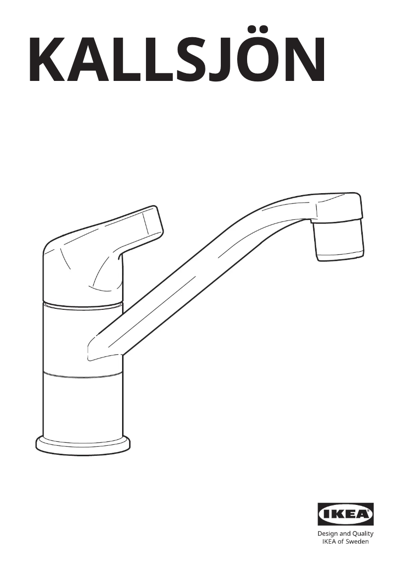 Imagen de la primera página del manual del dispositivo KALLSJÖN 304.753.89