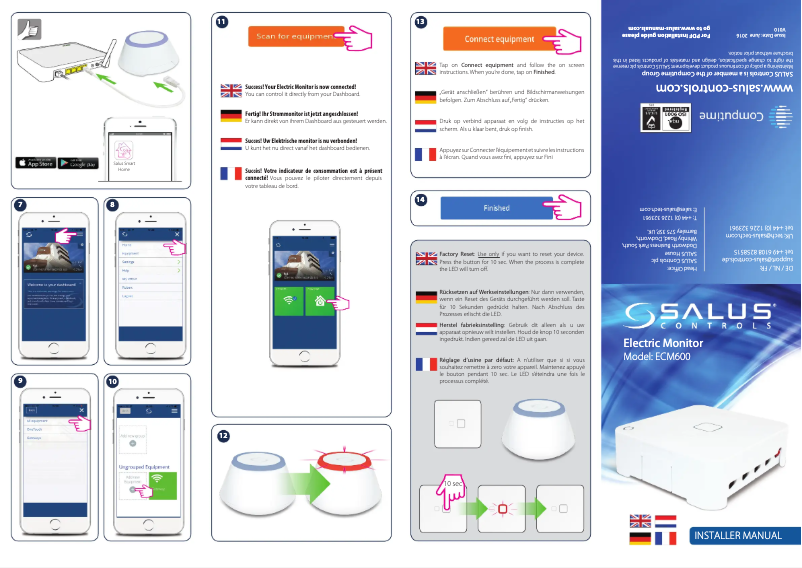 Página 1 del manual Manual de usuario Salus ECM600