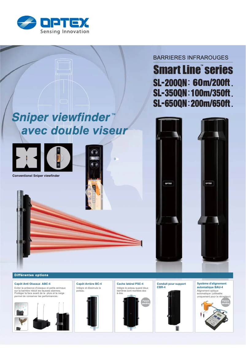 Page n°1 - Fiche technique Optex SL-650QN