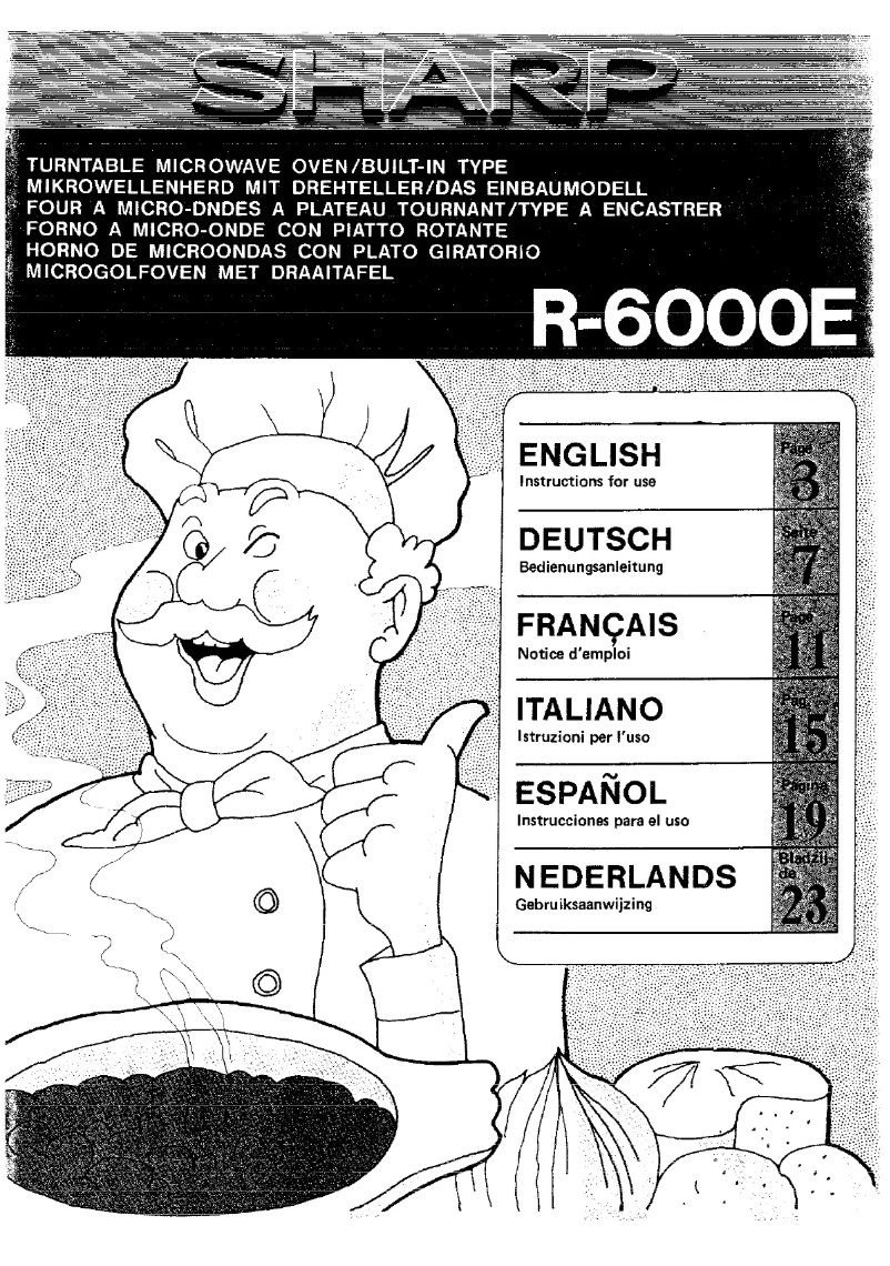 Image de la première page du manuel de l'appareil R-6000E