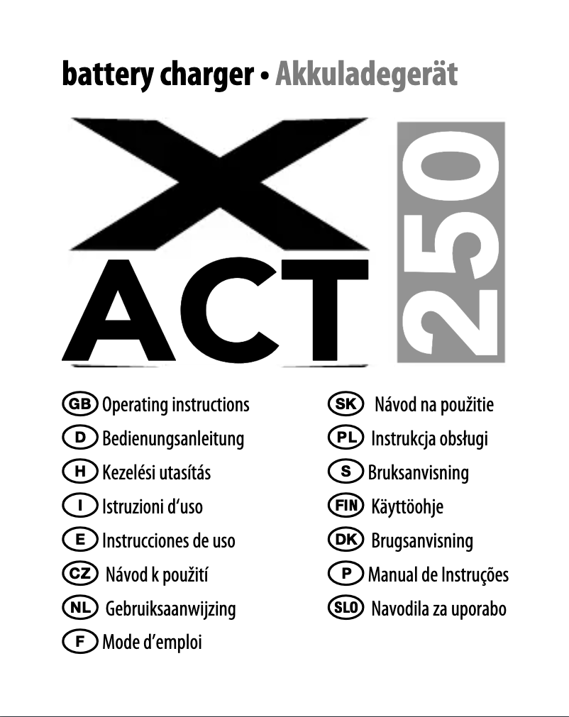 Page 1 de la notice Manuel utilisateur Ansmann XACT250