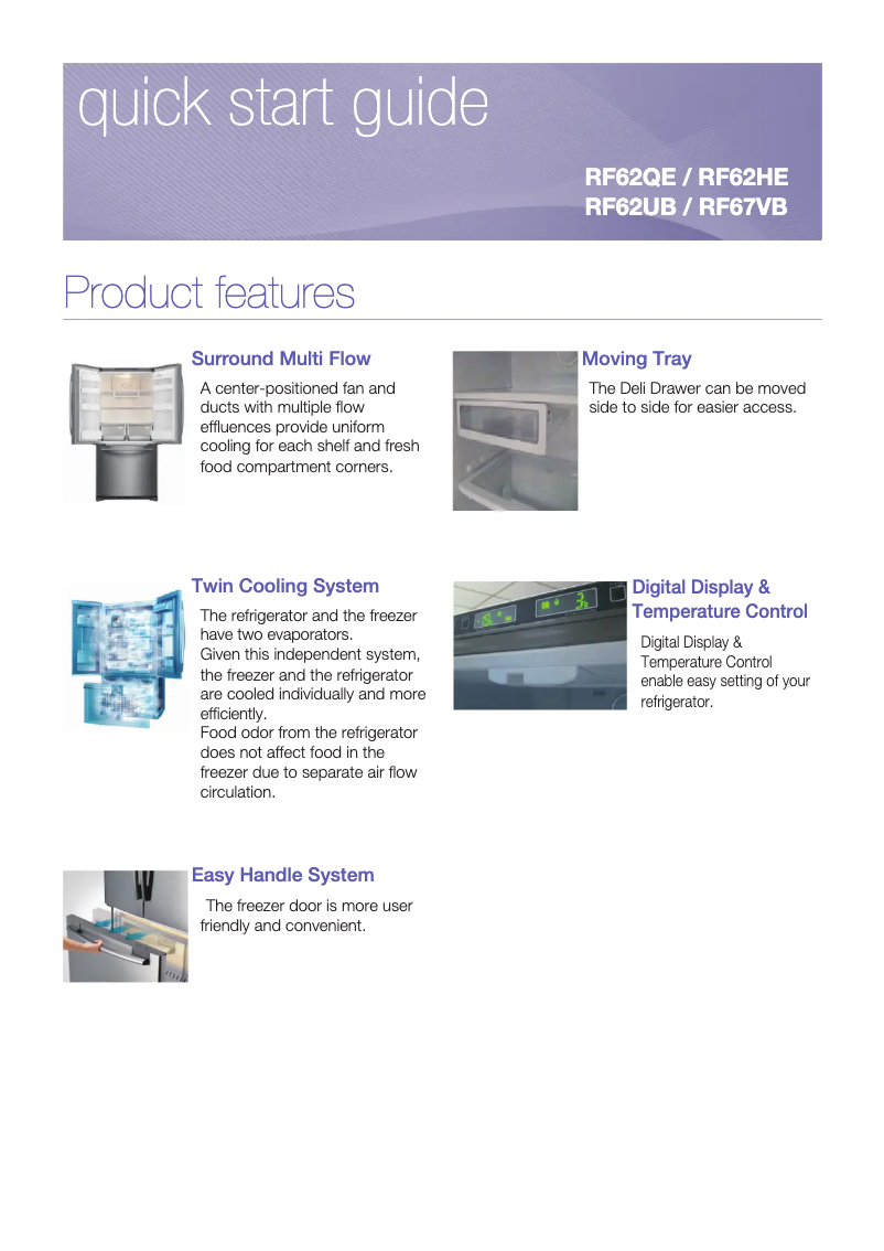 Página 1 del manual Manual de usuario Samsung RF 62 HEPN1