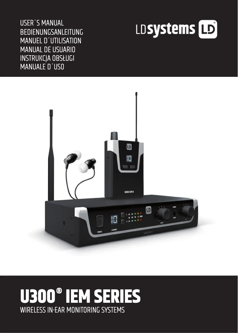 Page 1 de la notice Manuel utilisateur LD Systems LDS-U3047IEM