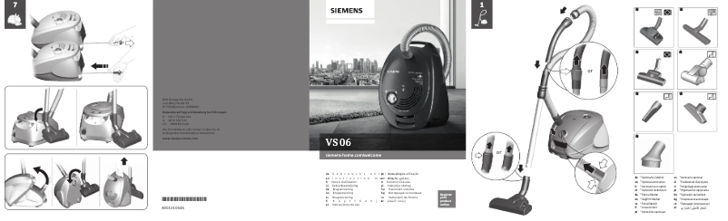 Page 1 de la notice Manuel utilisateur Siemens VS06G2202